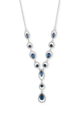 Stone Y Necklace, 16 In