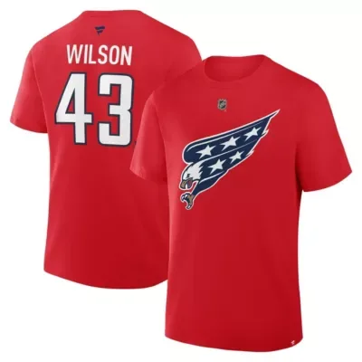 Fanatics NHL Tom Washington Capitals Authentic Stack Name & Number T-Shirt by Fanatics