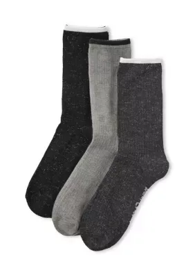 Sam Edelman 3-Pack Speckle Crew Socks