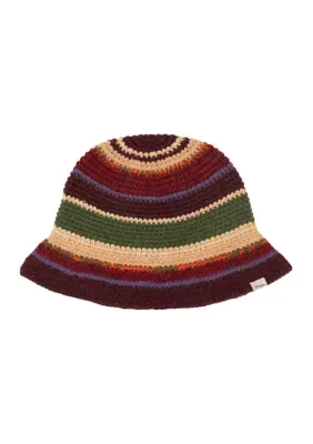Crochet Stripe Bucket Hat by Polo Ralph Lauren