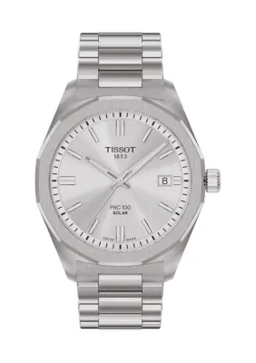 PRC 100 Solar Quartz 39mm with Silver Dial