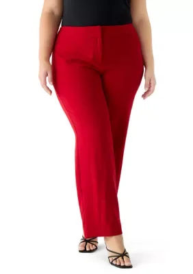 Fly Front Slim Pants