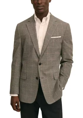 B by Brooks Brothers Classic Fit Cotton Stretch Houndstooth Sportcoat by Brooks