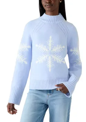 OLIVE + OAK Snowflake Crew Neck Sweater by Olive  Oak