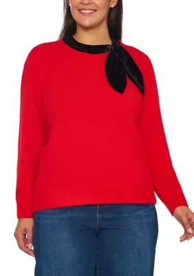 Gift Crew Neck Sweater by CeCe