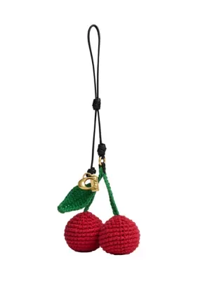 Crochet Cherry Bag Charm by Coach