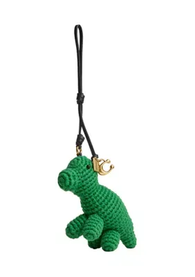 Crochet Dino Bag Charm by Coach