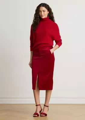 Lauren Ralph Lauren Ribbed Wool-Cashmere Turtleneck Sweater by Ralph Lauren