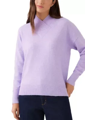 Shawl Collar Sweater by Karen Kane