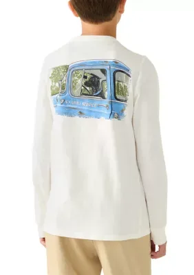 Truck Graphic Long Sleeve Shirt by Crown & Ivy