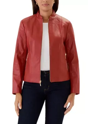 Faux Suede Moto Jacket