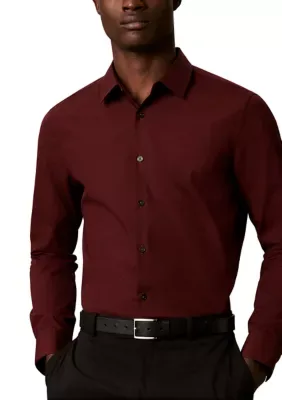Supima Stretch Cotton Slim Shirt by Calvin Klein
