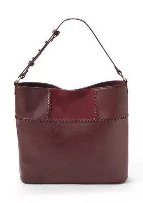 Hobo Bag with Patchwork Panel by Wonderly