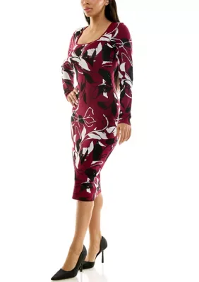 Leonard Jacquard Sweater Dress