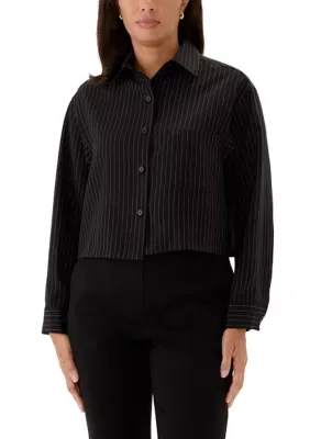Pinstripe Long Sleeve Shirt by Kenneth Cole