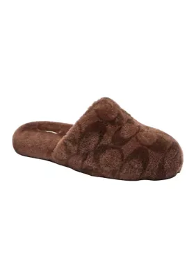 Signature Shearling Slippers by Coach