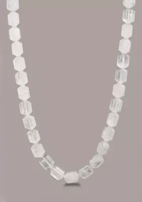 Quartz Crystal 24k Gold Plated Collar Necklace 17 In by Donna Karan New York