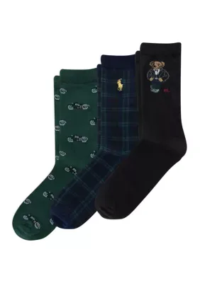 Tuxedo Biker Bear 3 Pack by Ralph Lauren