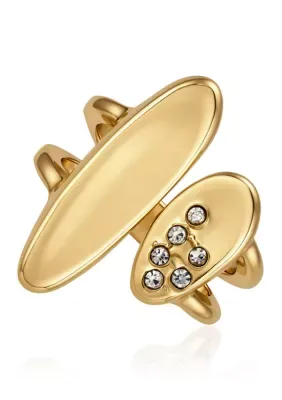 Crystal Sculpted Statement Ring