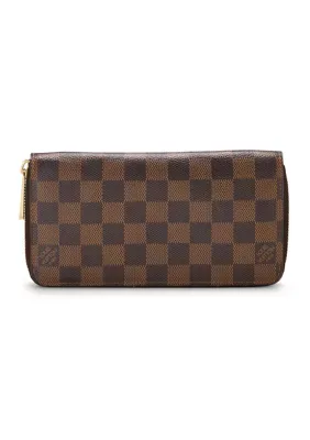 Louis Vuitton Damier Ebene Zippy Organizer Wallet by What Goes Around Comes Around