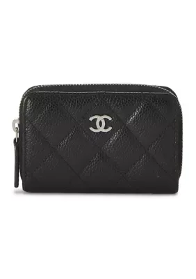 Chanel Caviar Quilted Zip Coin Purse