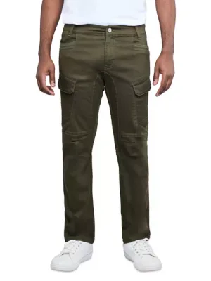 RAY Slim-Fit Stretch Twill Cargo Pants by X