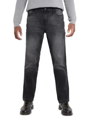 Pieced Pockets Slim Fit Jeans by Cultura