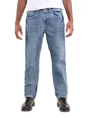 Saddle Stitch Relaxed Slim Fit Jeans