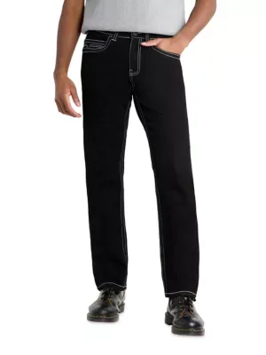 Saddle Stitch Color Denim with Flap Pocket by Cultura