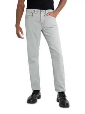 Saddle Stitch Color Denim with Flap Pocket