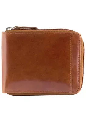 Casablanca RFID Zippered Wallet with Removable Passcase