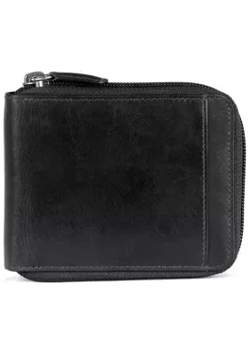 Casablanca RFID Zippered Wallet with Removable Passcase