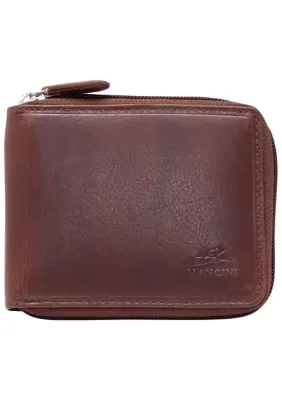 Boulder RFID Zippered Wallet with Removable Passcase by Mancini