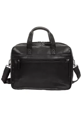 Buffalo Double Compartment Briefcase for 15.6 Laptop and Tablet by Mancini