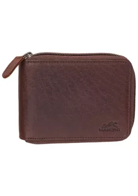 Buffalo RFID Secure Zippered Billfold with Removable Passcase by Mancini