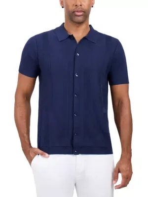 Spring + Mercer Textured Polo Sweater by Spring  Mercer