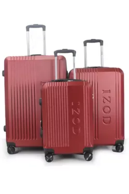 IZOD Zane 3 Piece Hardside Expandable Luggage Set with Spinner Wheels by IZOD