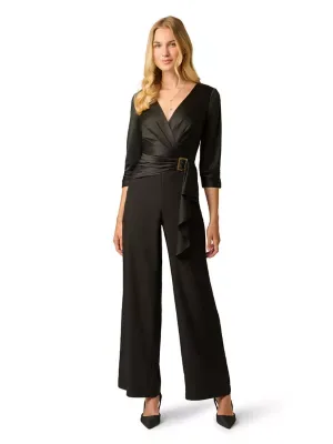 Adrianna Papell Satin Crepe Jumpsuit by Adrianna Papell