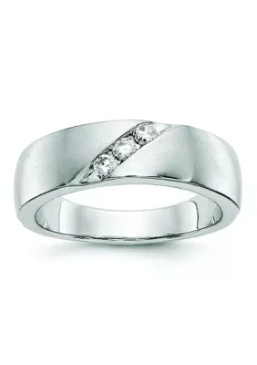 Belk & Co Lab Created 1/5 ct. t.w. Lab Grown Diamond VS+ F+ Band in 14K White Gold