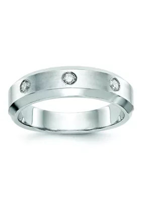 Belk & Co Lab Created 1/6 ct. t.w. Lab Grown Diamond VS+ F+ Band in 14K White Gold by Belk & Co