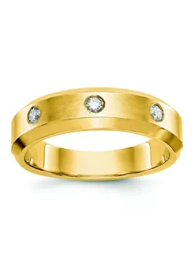 Belk & Co Lab Created 1/6 ct. t.w. Lab Grown Diamond VS+ F+ Band in 14K Yellow Gold by Belk & Co