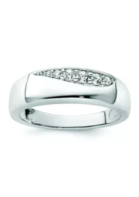 Lab Created 1/4 ct. t.w. Lab Grown Diamond VS+ F+ Band in 14K White Gold by Belk & Co