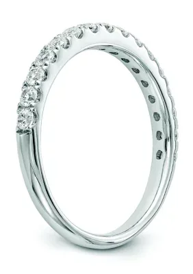 Lab Created 1/2 ct. t.w. Lab Grown Diamond VS+ F+ Wedding Band in 14K White Gold by Belk & Co