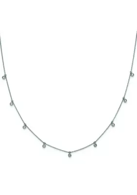 Lab Created 5/8 ct. t.w. Lab Grown Diamond VS+ F+ 9 Station 18 Inch Necklace in 14K Gold by Belk & Co