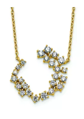 Lab Created 1 ct. t.w. Lab Grown Diamond VS+ F+ 18 Inch Necklace in 14K Gold by Belk & Co