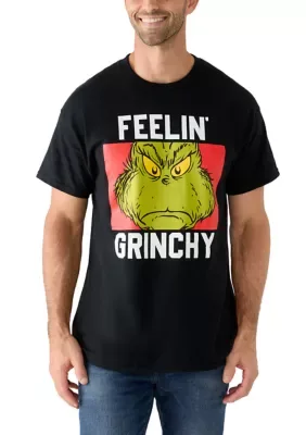 The Grinch Feelin Grinchy Graphic T-Shirt by Dr Seuss the Grinch