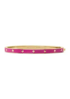 Kate Spade New York Signature Spade Pav Enamel Hinged Bangle by kate spade