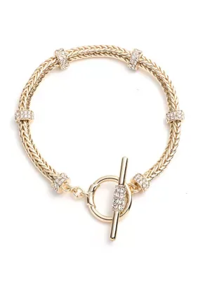 Lauren Ralph Lauren Pav Round Flex Crystal Bracelet by Ralph Lauren
