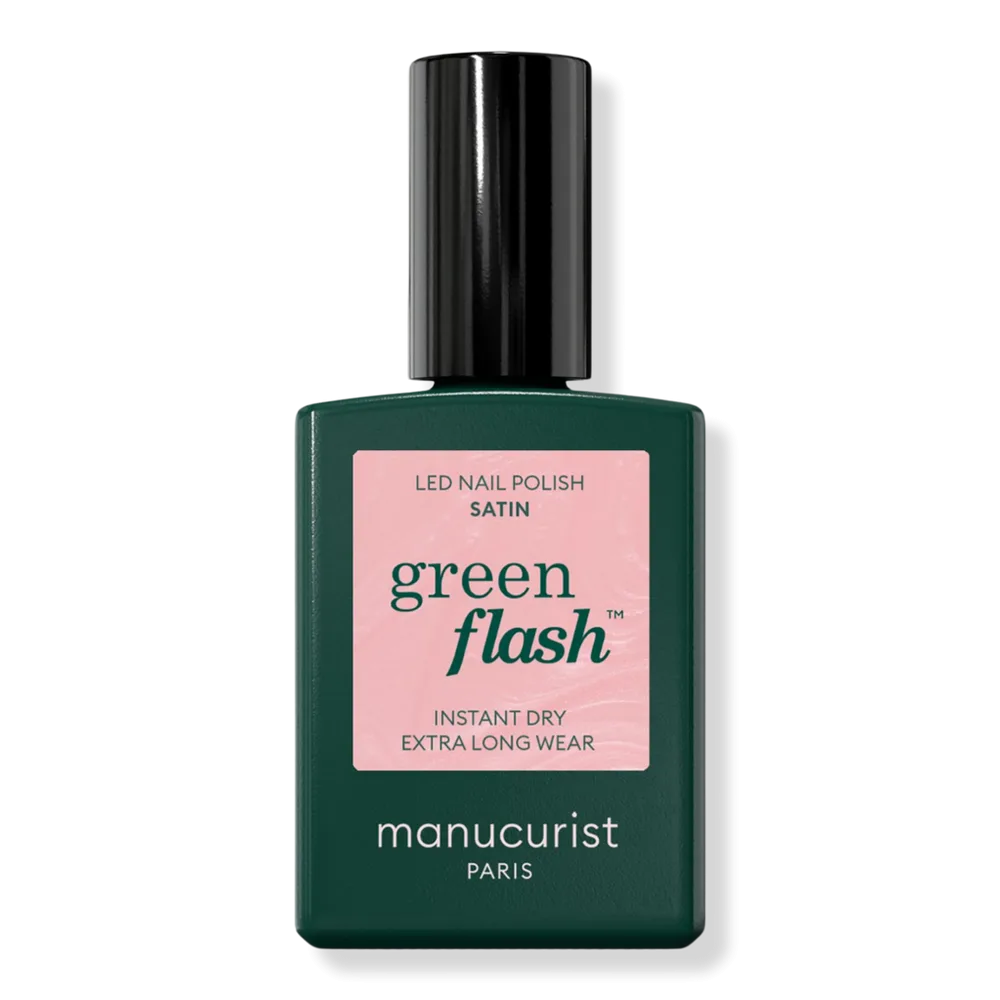 Green Flash LED Gel Nail Polish, Non-Toxic Nail Polish - Satin by Manucurist
