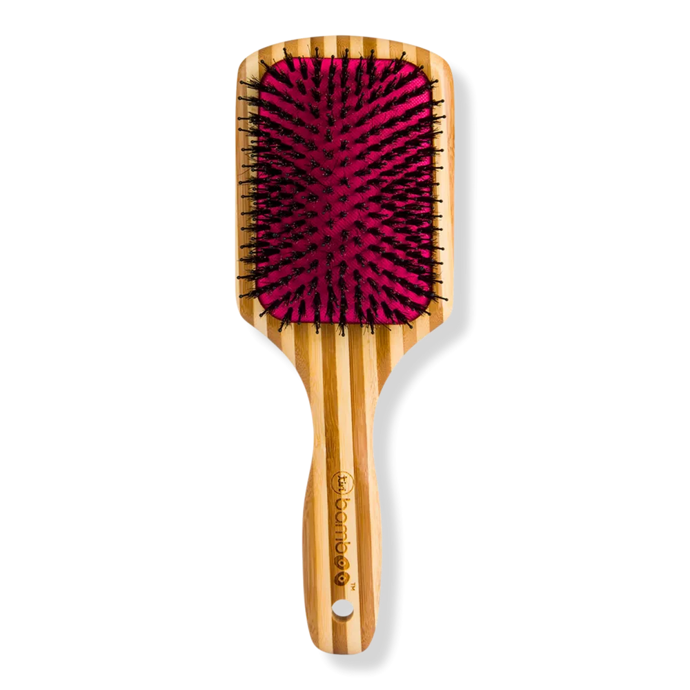 Bamboo Detangling Paddle Brush with Boar Bristles by Tiri Pro